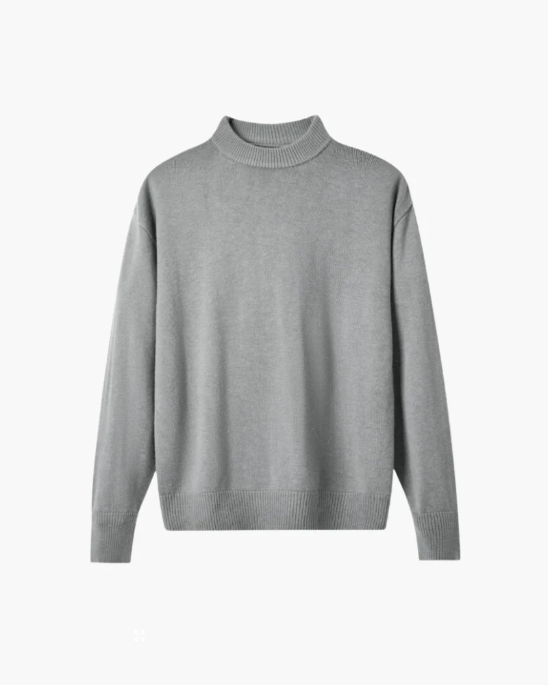 100% Premium-Wolle Rollkragenpullover