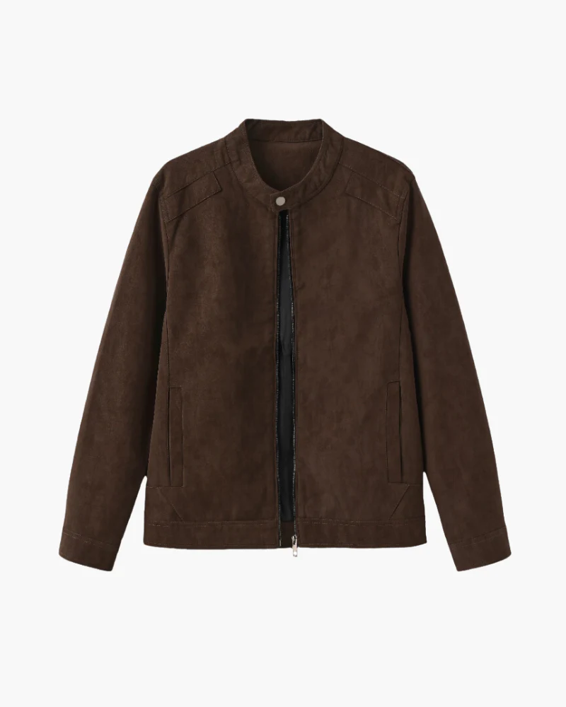 Estate Wildleder-Lederjacke