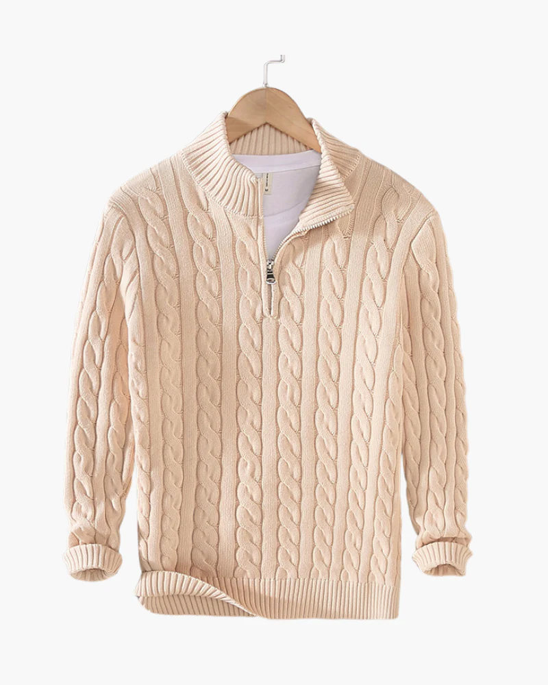 Verbier Pullover mit Halbreißverschluss