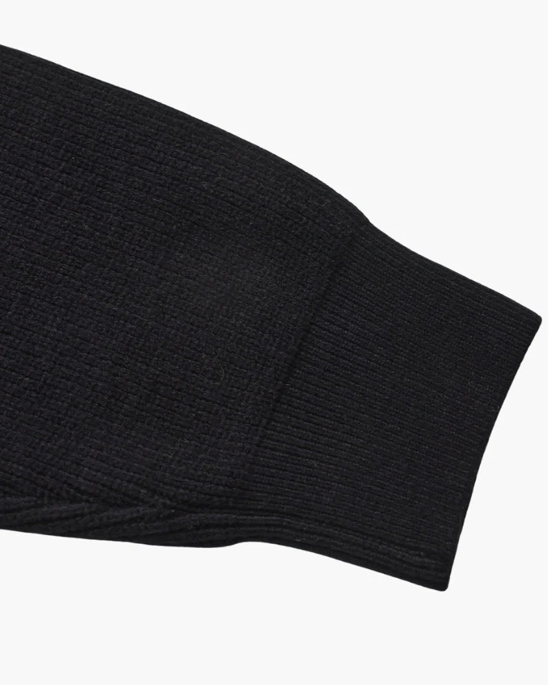 Edler Strickpullover mit Halbreißverschluss