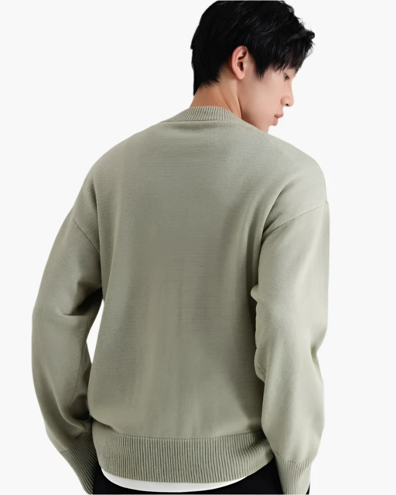 100% Premium-Wolle Rollkragenpullover