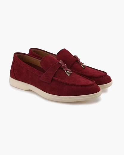 Old Money Wildleder Damen-Loafers