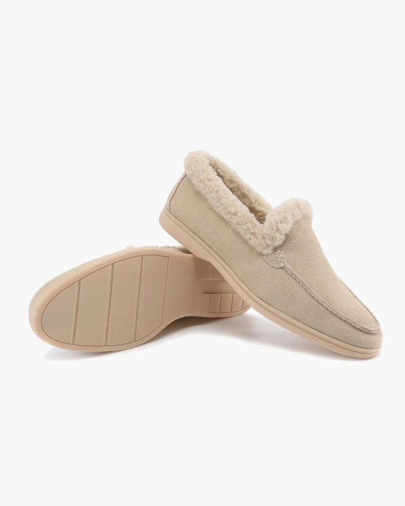 Pelzgefütterte Premium-Loafers