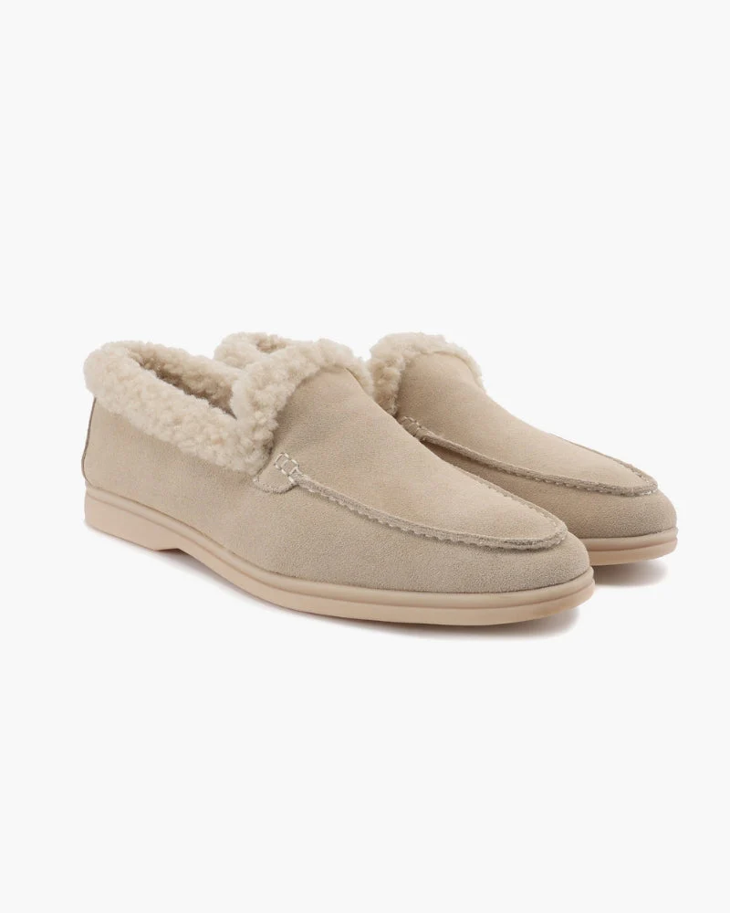 Pelzgefütterte Premium-Loafers
