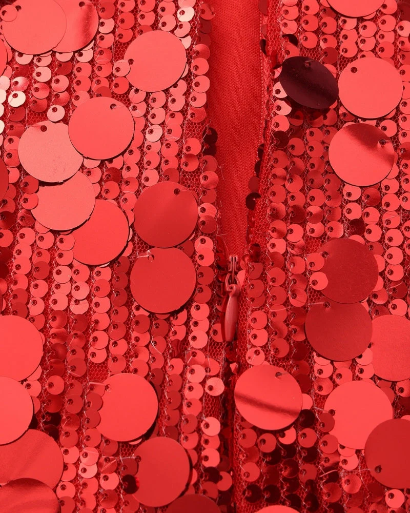 Pailletten Party-Minikleid