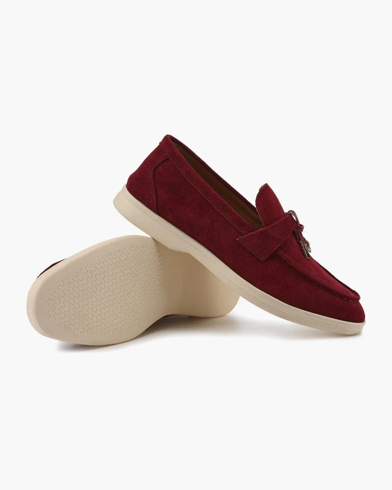 Old Money Wildleder Damen-Loafers