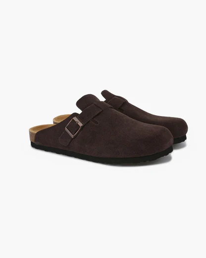 Old Money Wildleder-Clogs
