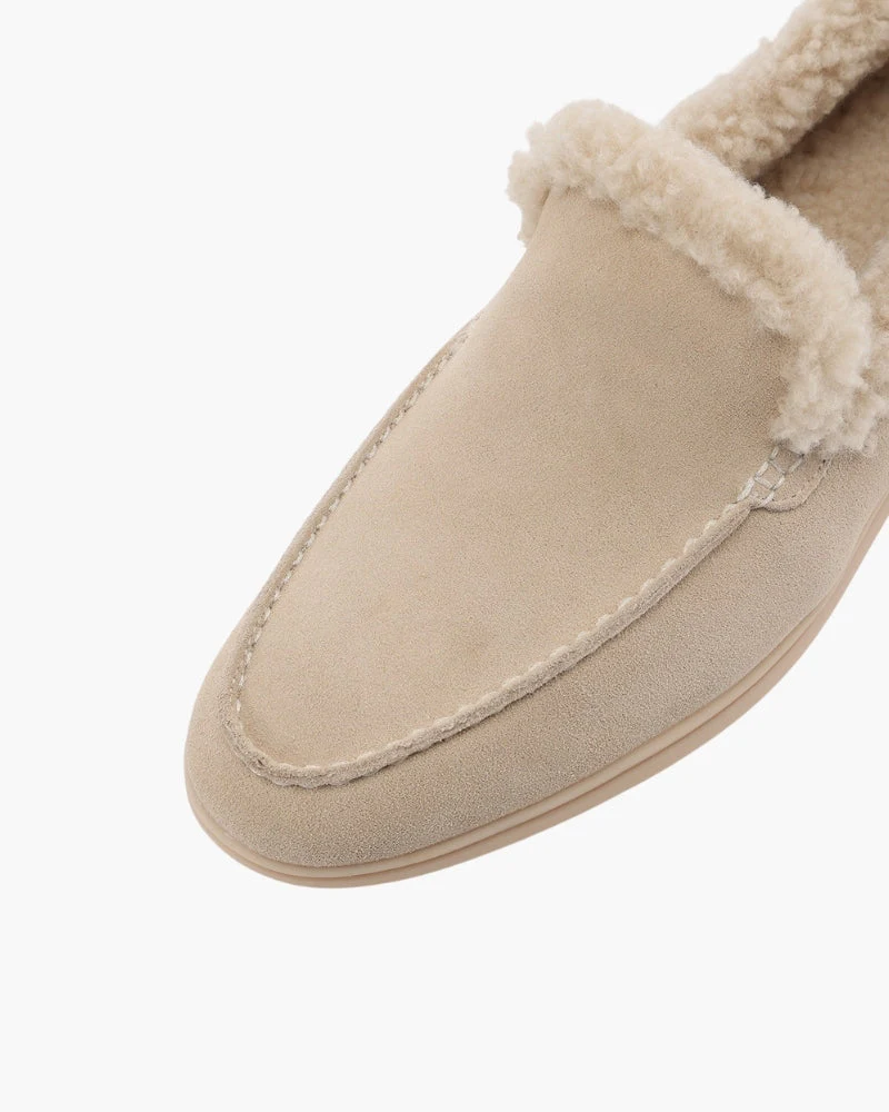 Pelzgefütterte Premium-Loafers