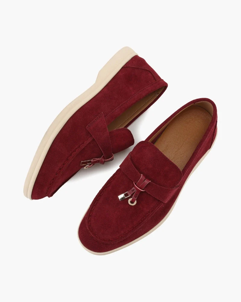 Old Money Wildleder Damen-Loafers