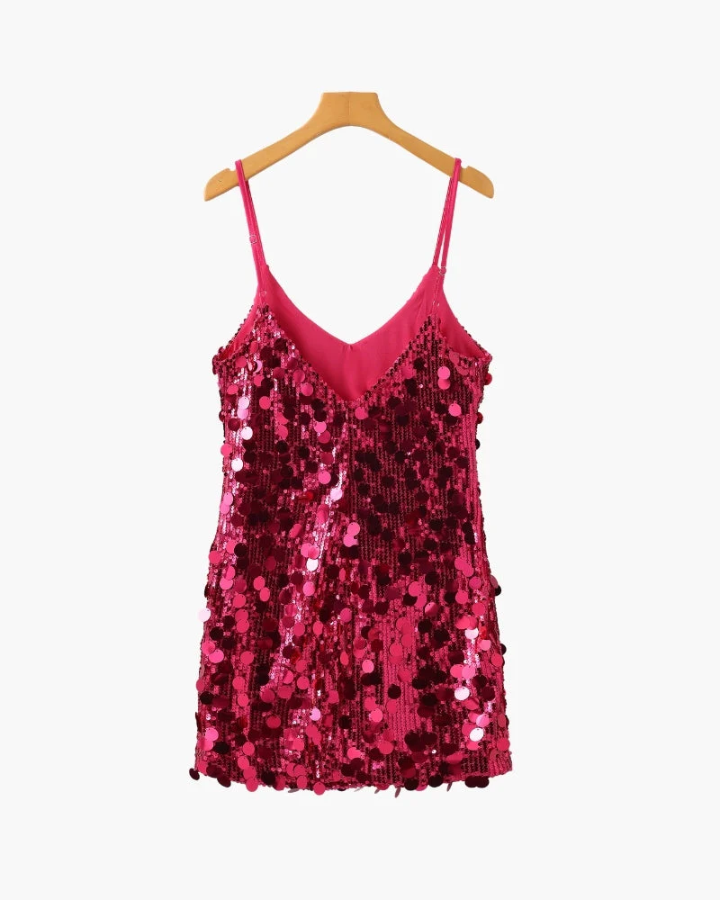 Pailletten Party-Minikleid