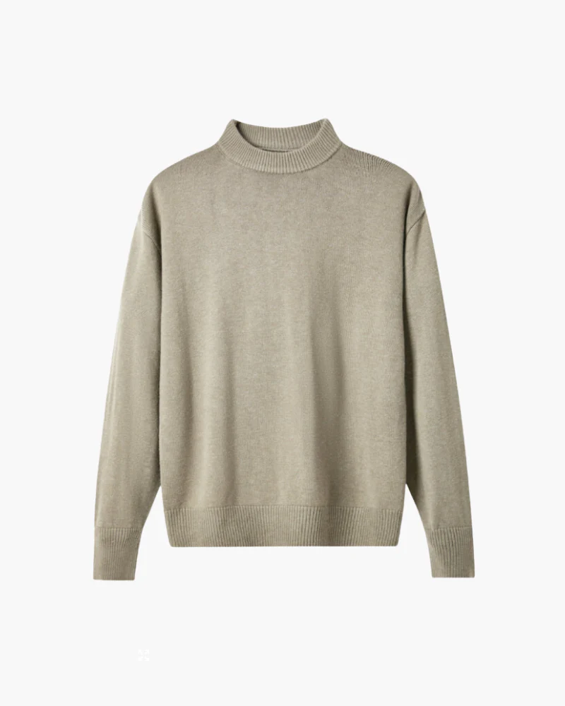 100% Premium-Wolle Rollkragenpullover