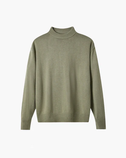 100% Premium-Wolle Rollkragenpullover