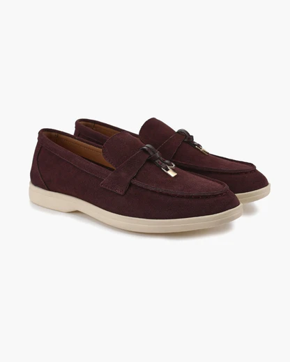 Old Money Wildleder Damen-Loafers