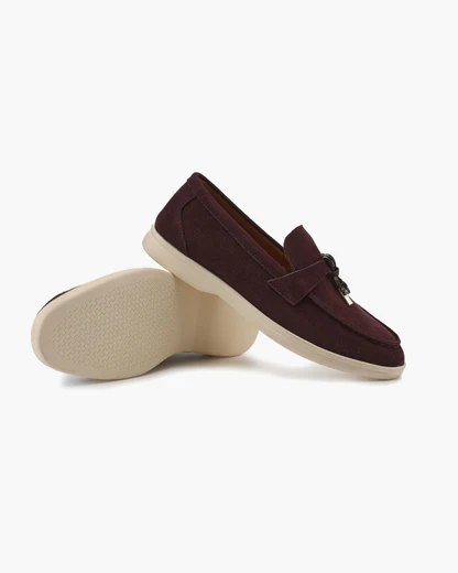 Old Money Wildleder Damen-Loafers