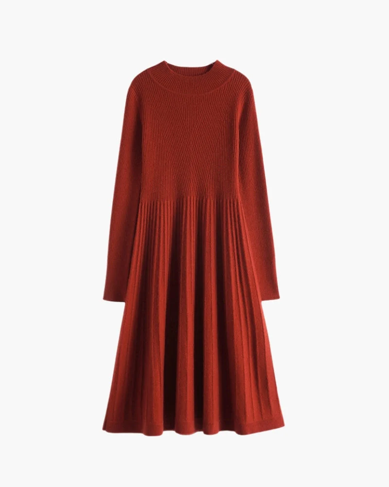 Reines Kaschmir-Ausgestelltes Kleid