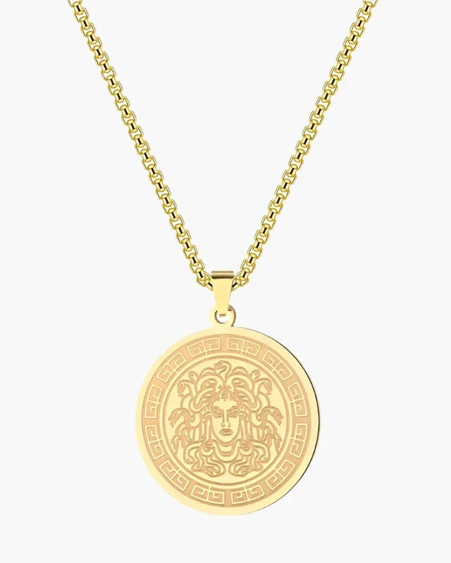 Medusa Lange Kette (Gold & Silber)