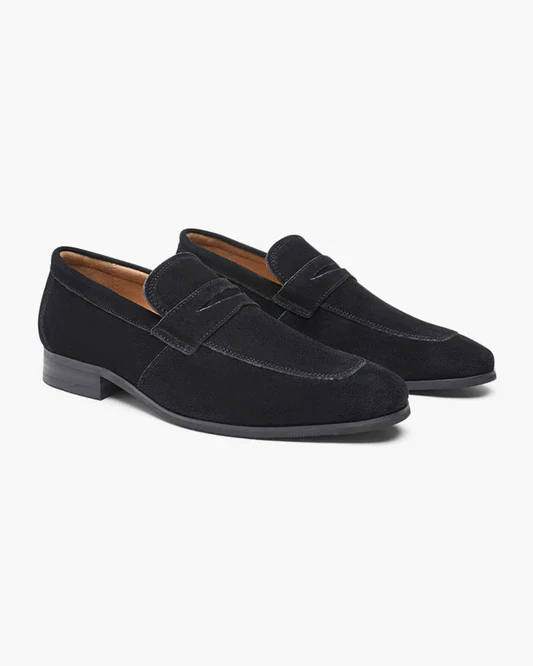 Old Money Wildleder Penny-Loafers