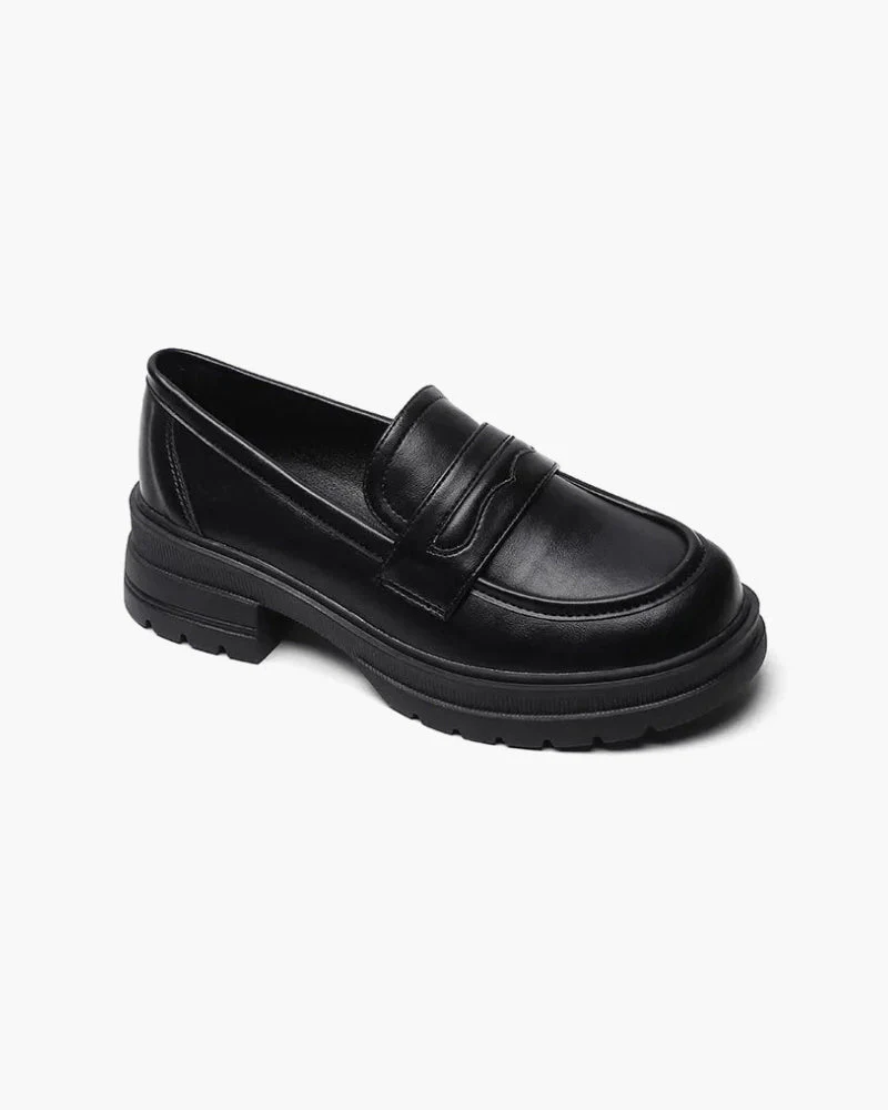 Old Money Leder-Loafers