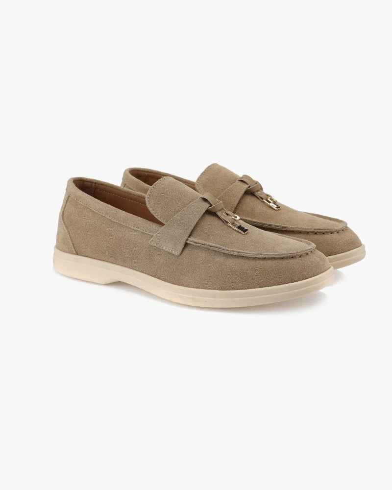 Old Money Wildleder Damen-Loafers