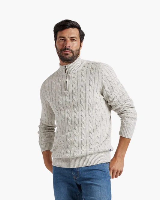 Verbier Pullover mit Halbreißverschluss