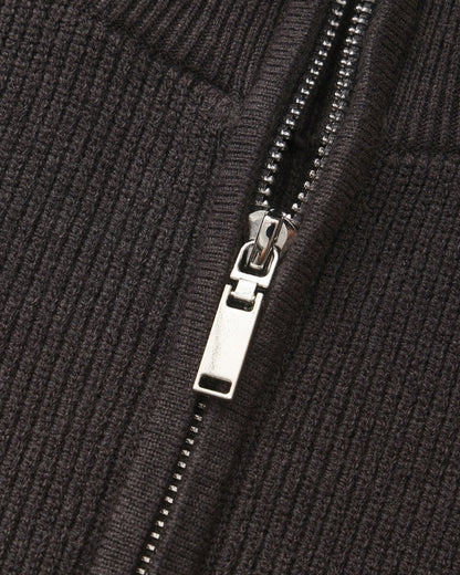 Edler Strickpullover mit Halbreißverschluss
