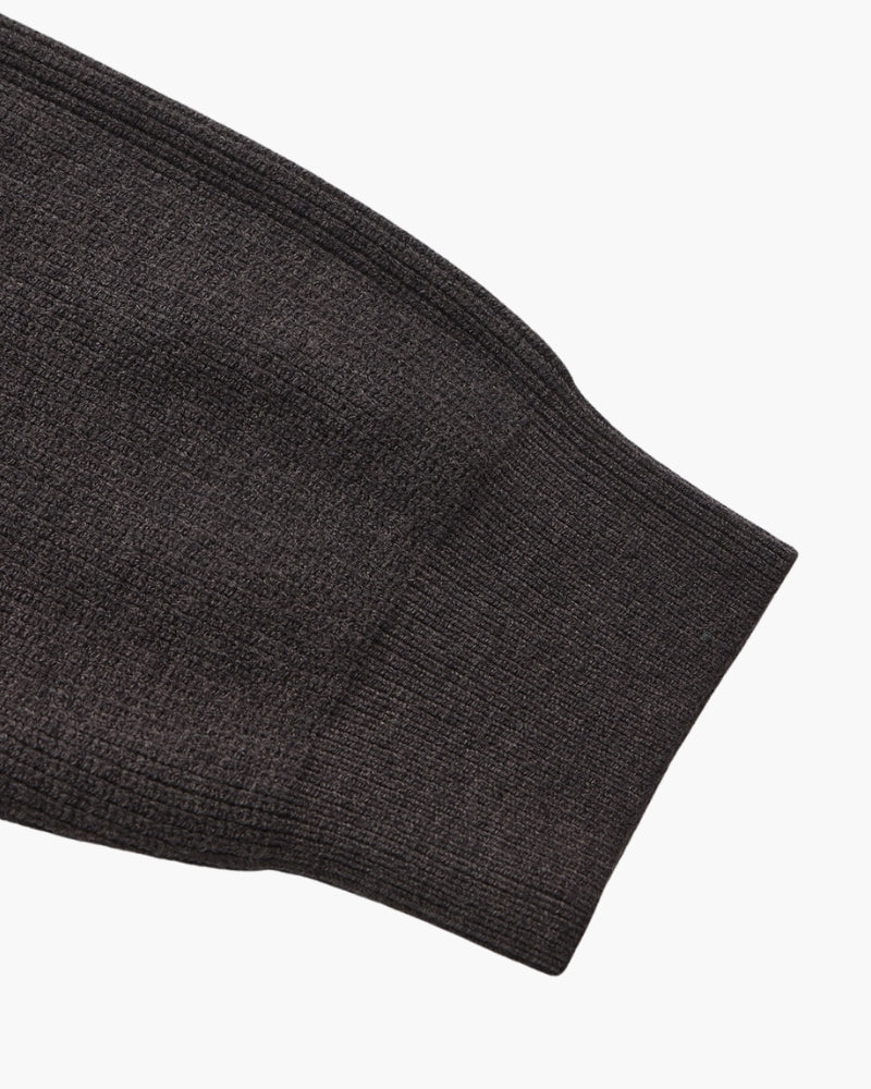 Edler Strickpullover mit Halbreißverschluss
