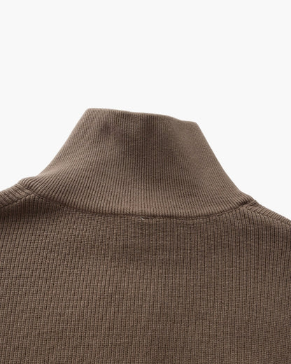 Edler Strickpullover mit Halbreißverschluss