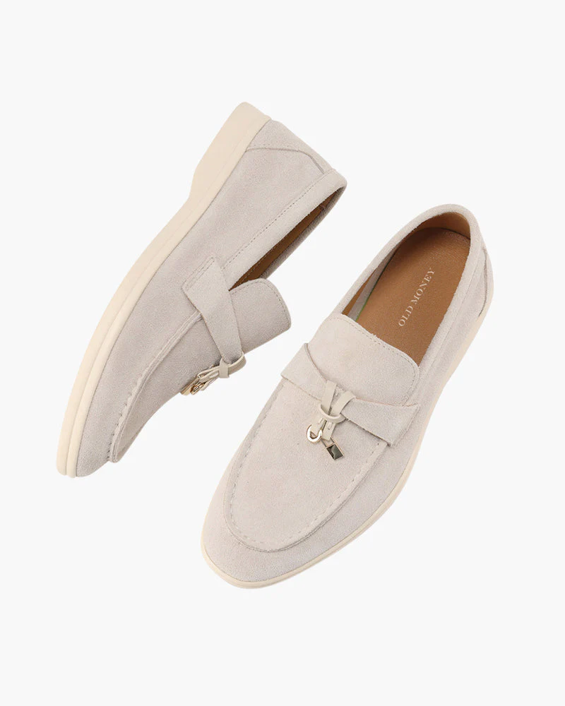 Old Money Wildleder Damen-Loafers