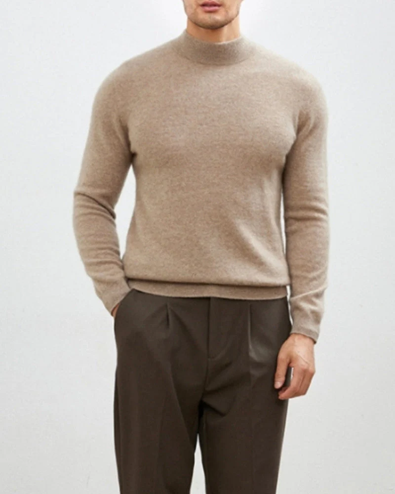 Edler Herbst-Rollkragenpullover