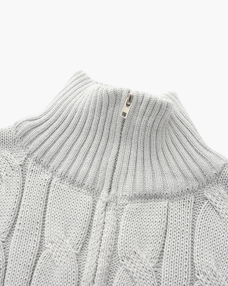 Verbier Pullover mit Halbreißverschluss