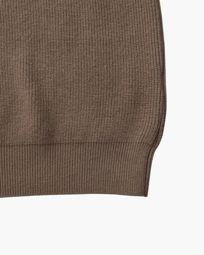 Edler Strickpullover mit Halbreißverschluss