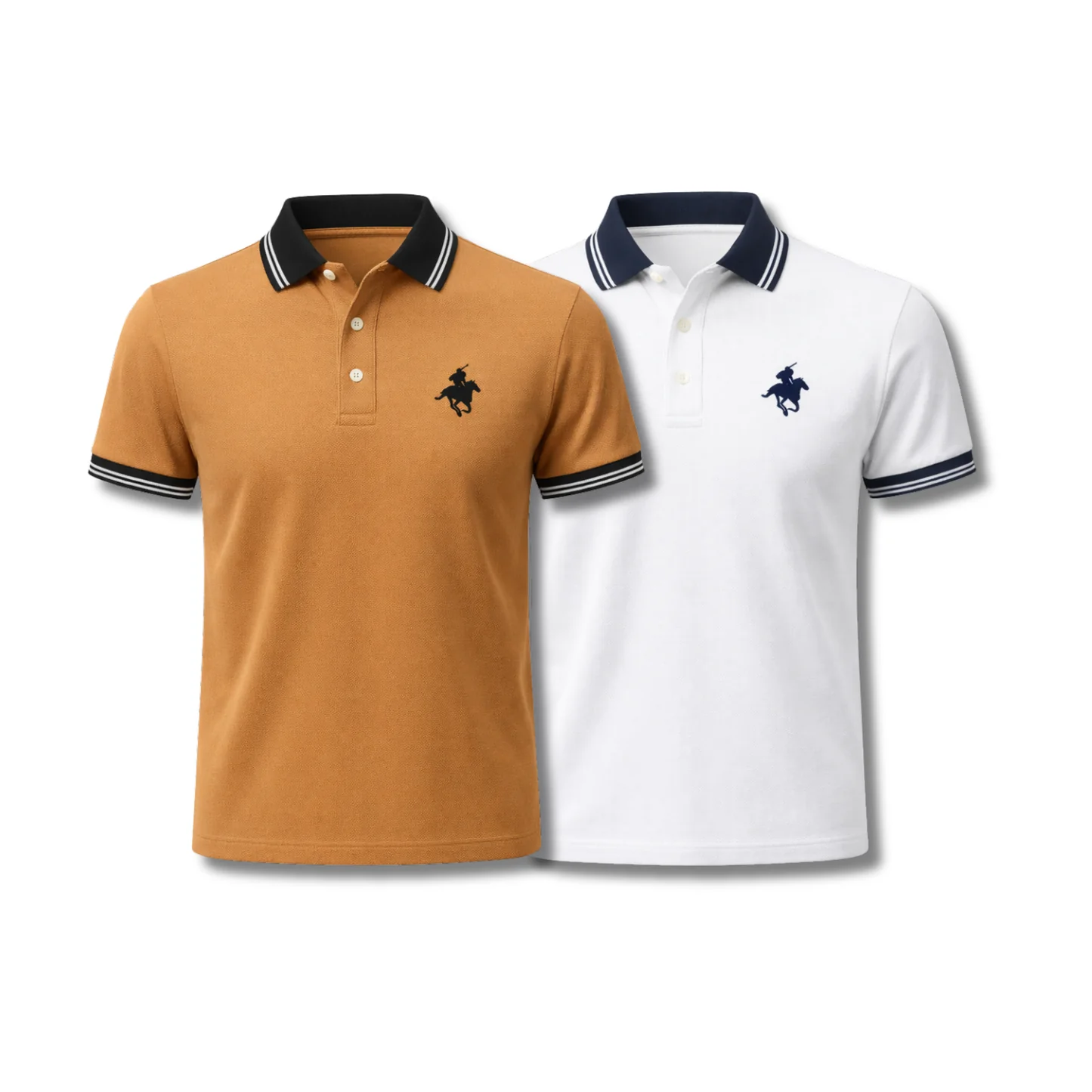 [KAUFE 1 ERHALTE 2] Cavalier Klassisches Polo-Hemd