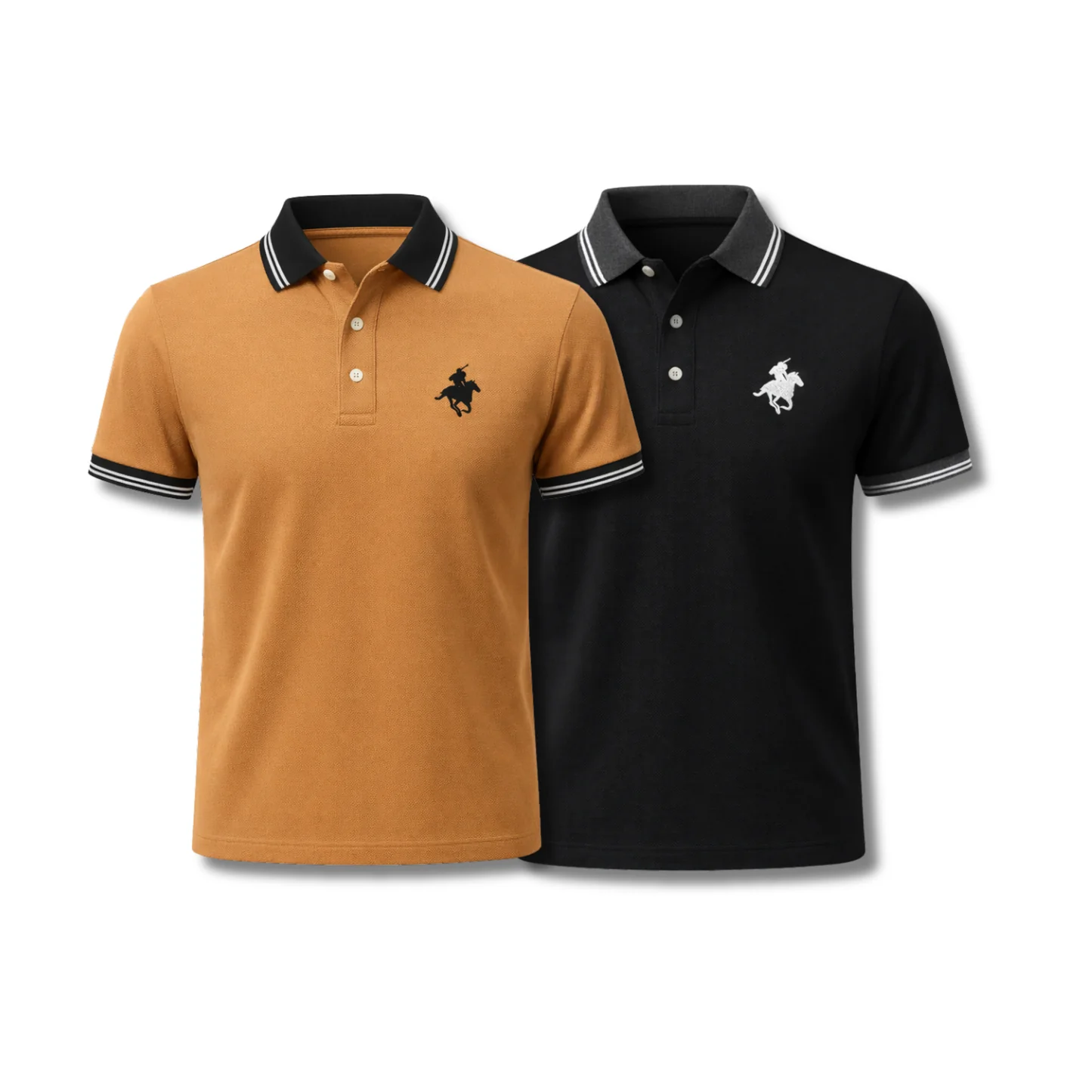 [KAUFE 1 ERHALTE 2] Cavalier Klassisches Polo-Hemd
