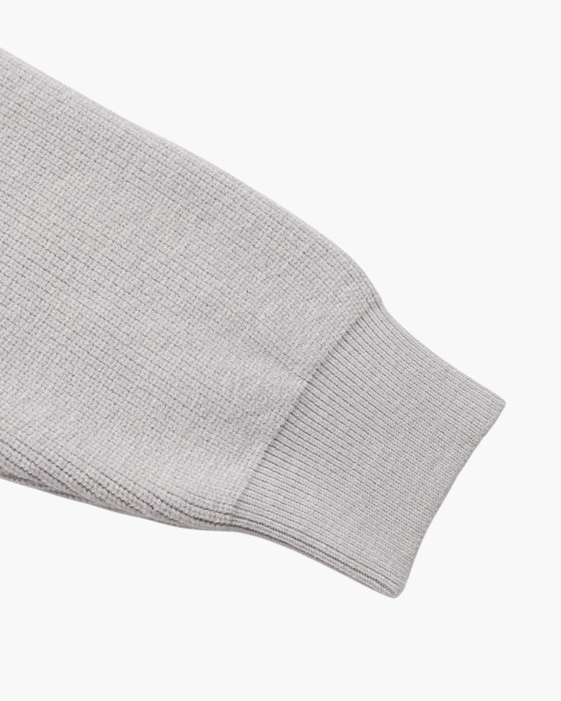 Edler Strickpullover mit Halbreißverschluss