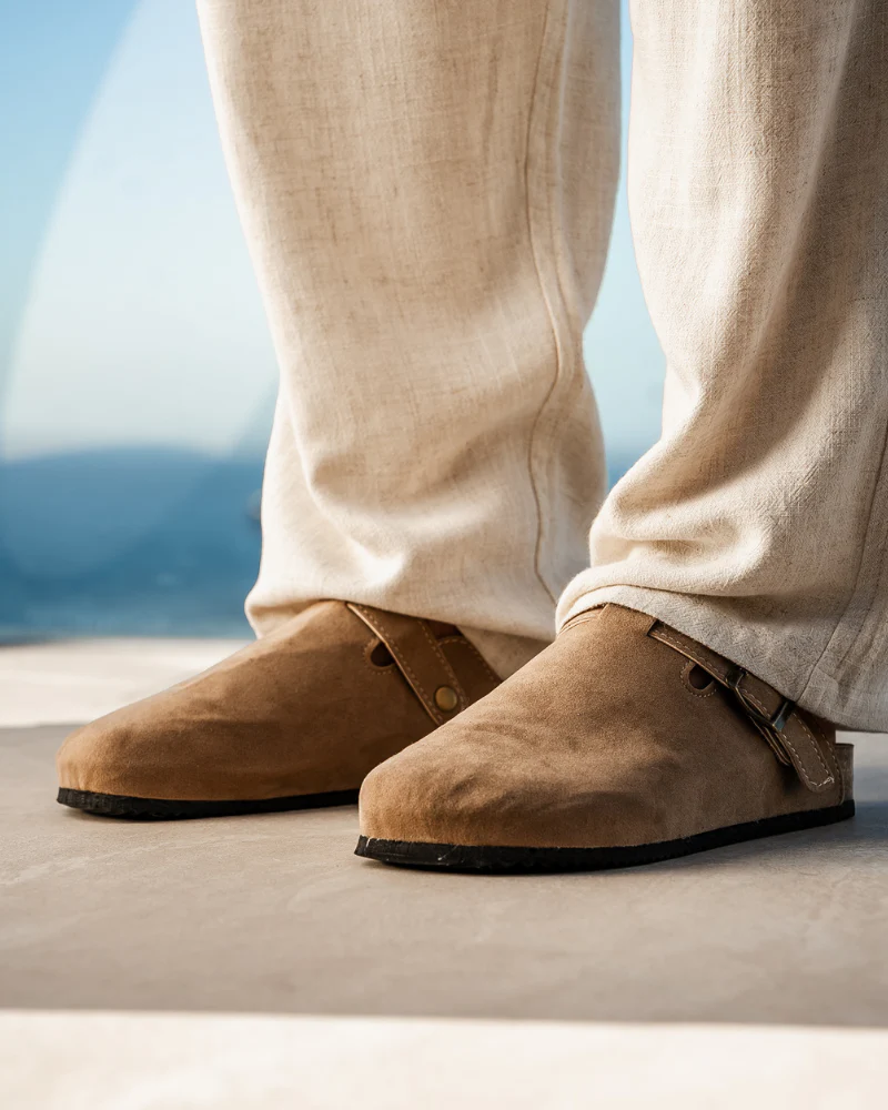 Old Money Wildleder-Clogs