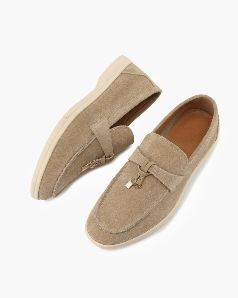 Old Money Wildleder Damen-Loafers
