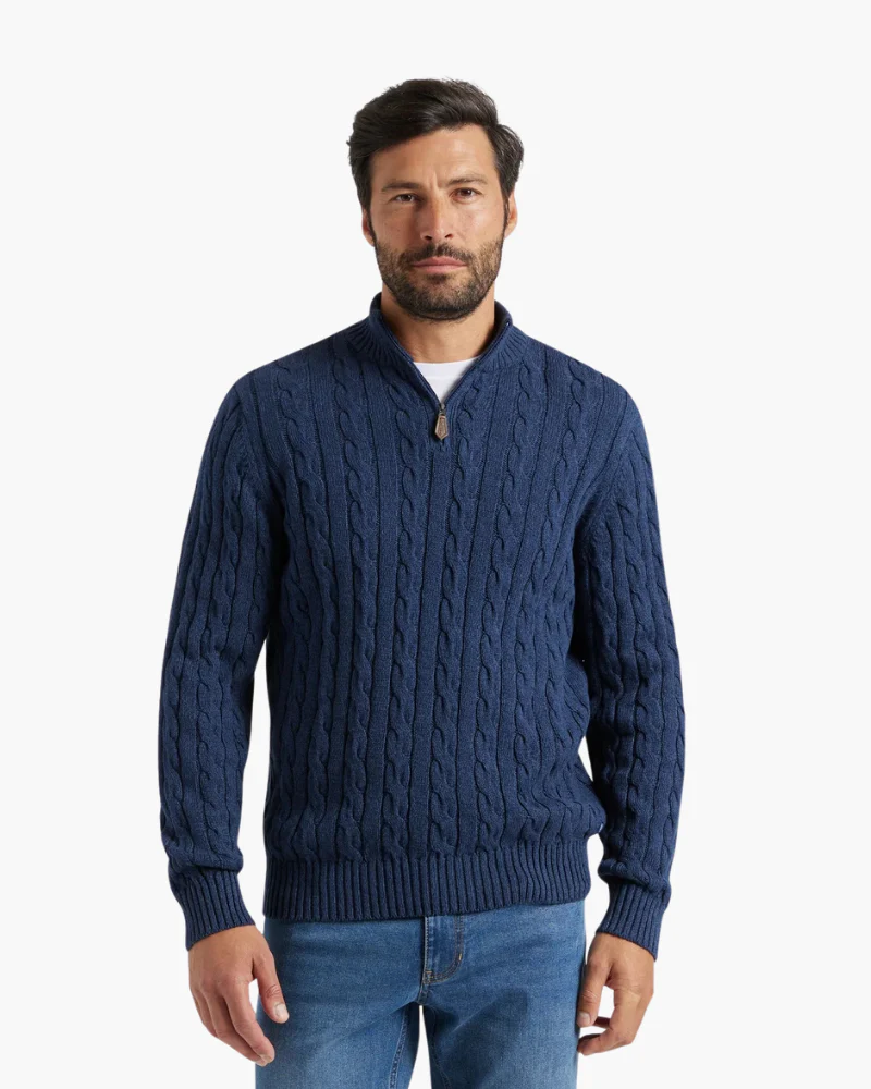 Verbier Pullover mit Halbreißverschluss