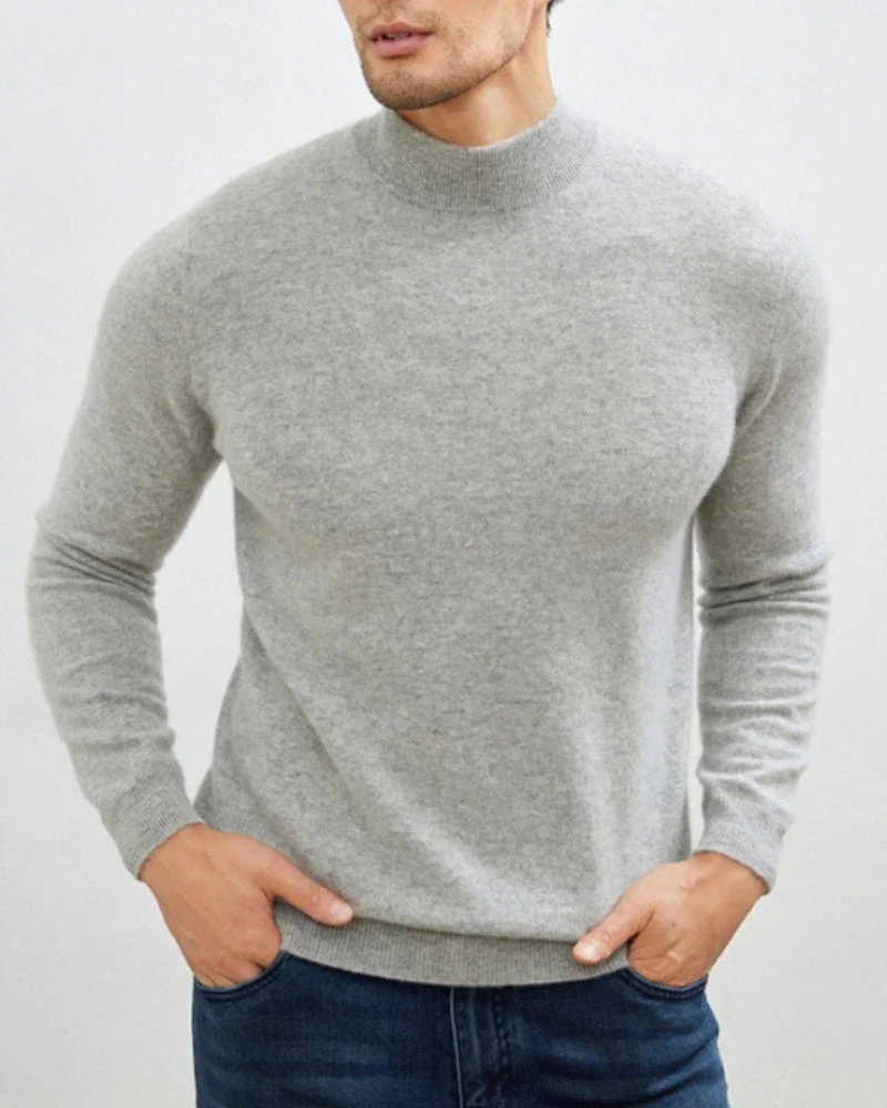 Edler Herbst-Rollkragenpullover