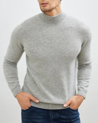 Edler Herbst-Rollkragenpullover
