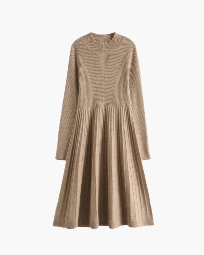 Reines Kaschmir-Ausgestelltes Kleid