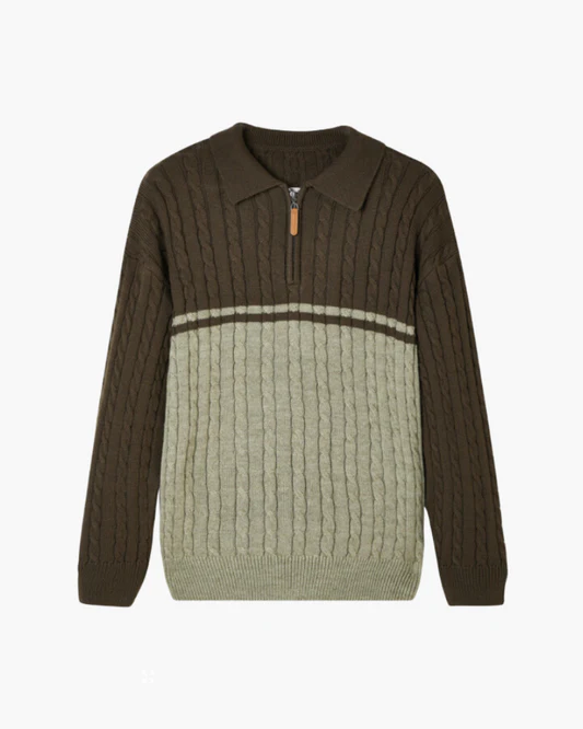 100% Premium-Wolle Zip-Up