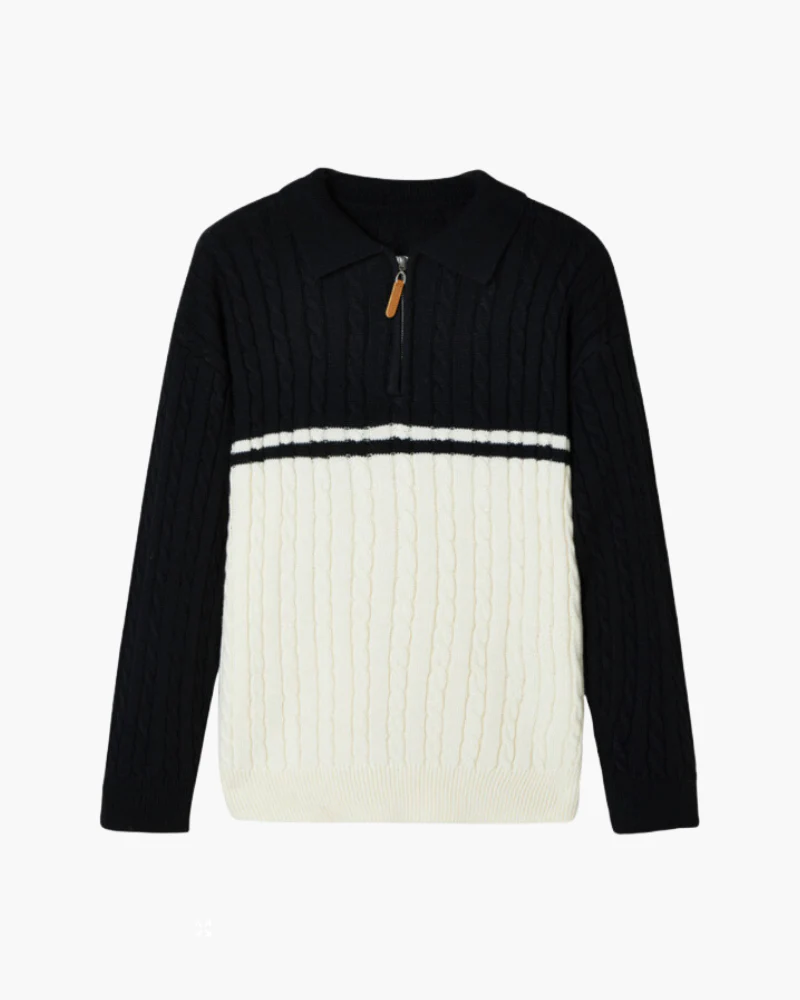 100% Premium-Wolle Zip-Up