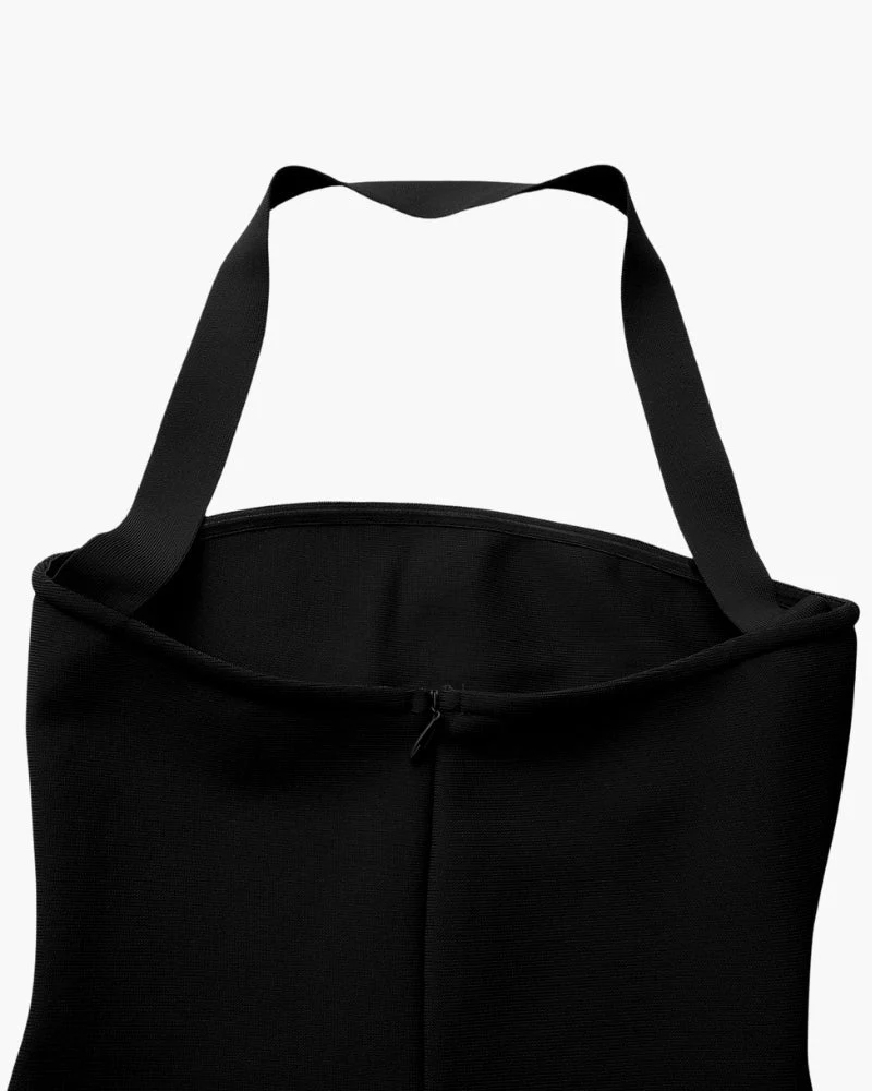 Neckholder Slim-Fit Maxikleid