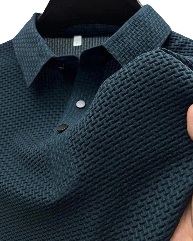 Prestigio Seiden-Polo (Knitterfrei)