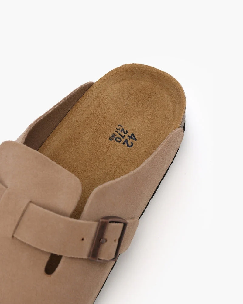 Old Money Wildleder-Clogs