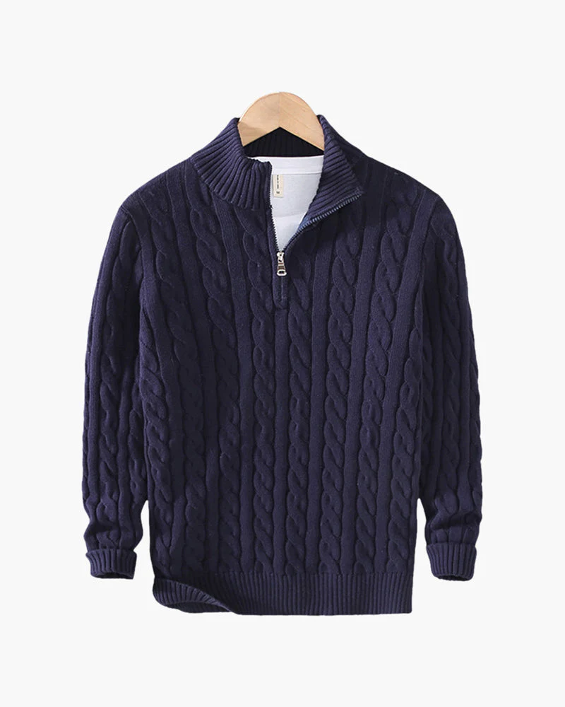 Verbier Pullover mit Halbreißverschluss