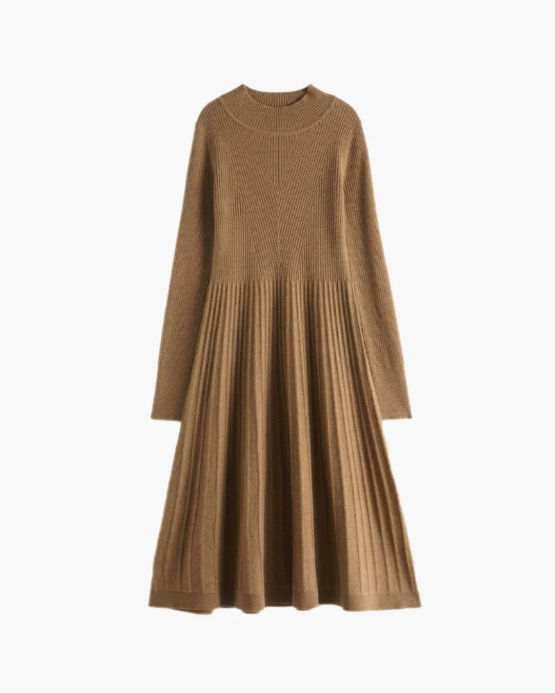Reines Kaschmir-Ausgestelltes Kleid