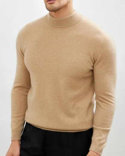 Edler Herbst-Rollkragenpullover