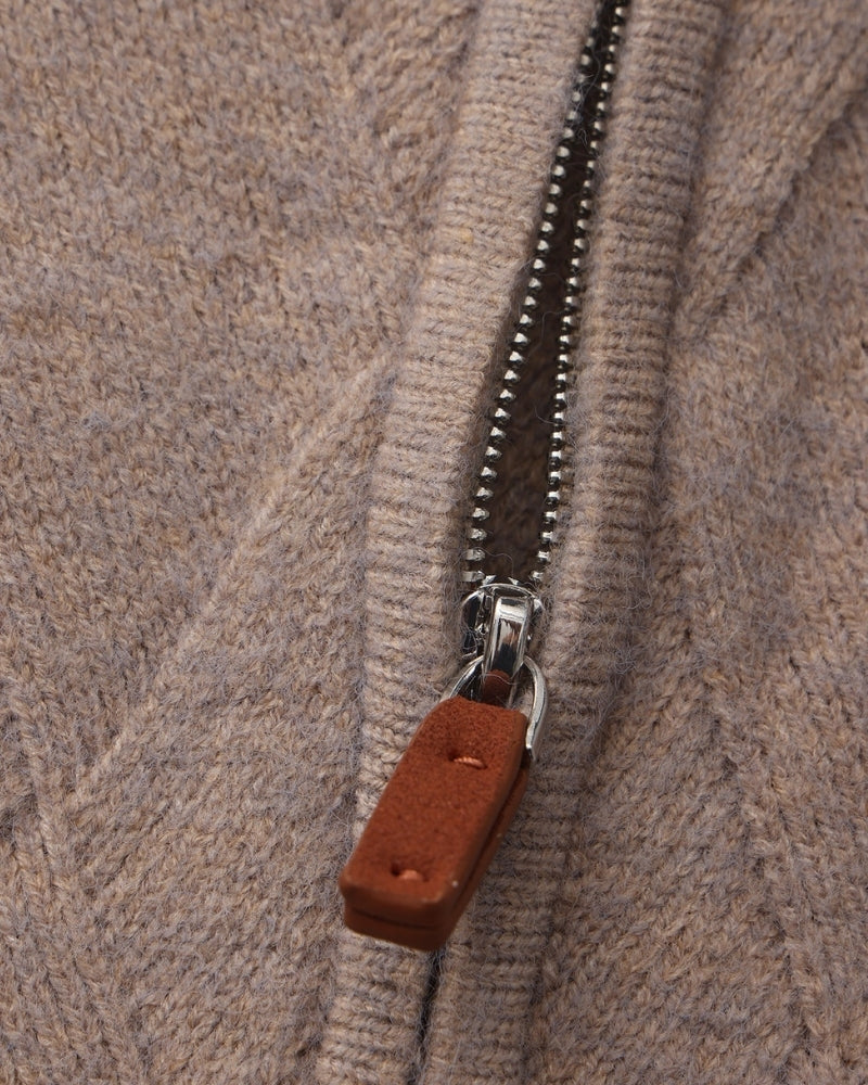 Heritage Diamantstrick Zip-Cardigan