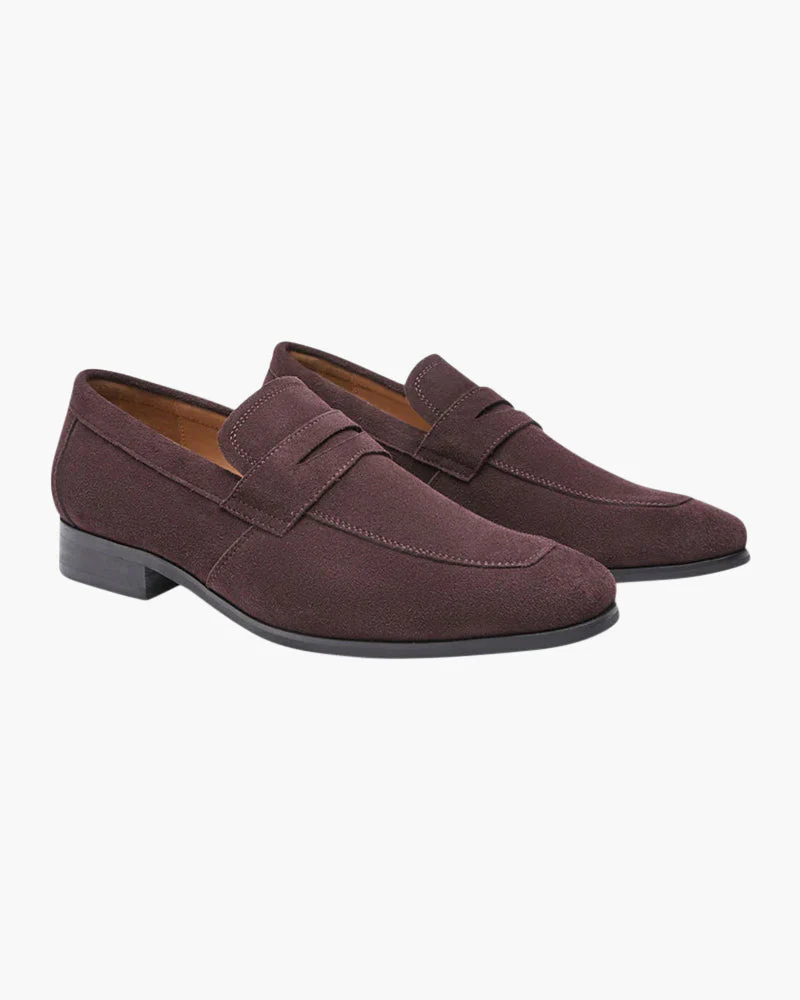 Old Money Wildleder Penny-Loafers